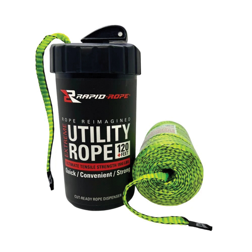 RRCG26089 Utility Rope, 120 ft L, Neon Green