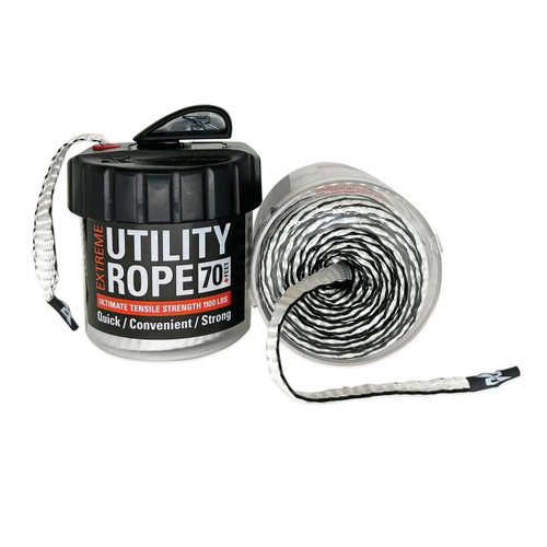RRMCW6140 Utility Rope, 70 ft L, White