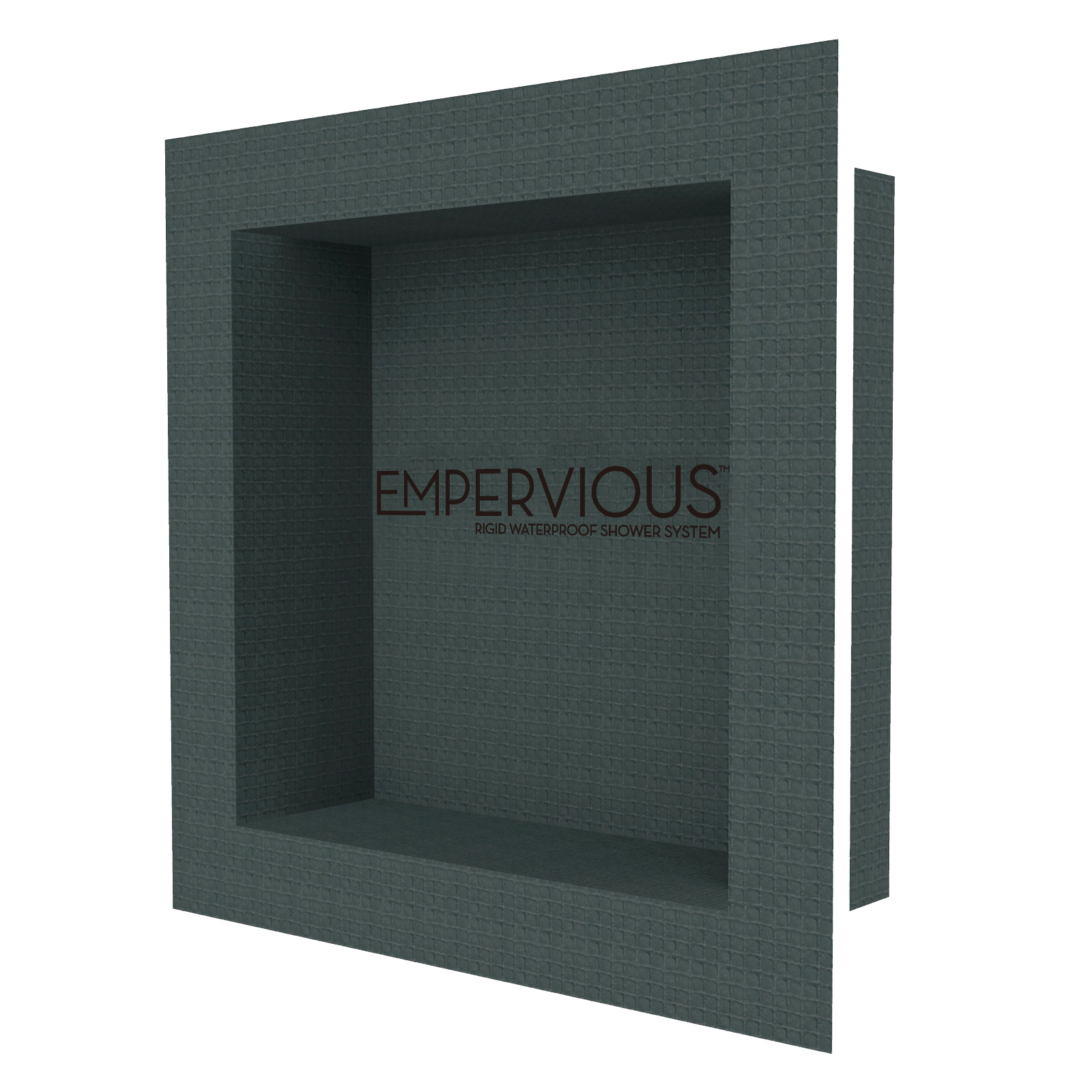 Empervious Series ZGBN1616F Shower Recess Niches, Fiberglass/XPS Foam, 16 in W, 16 in H