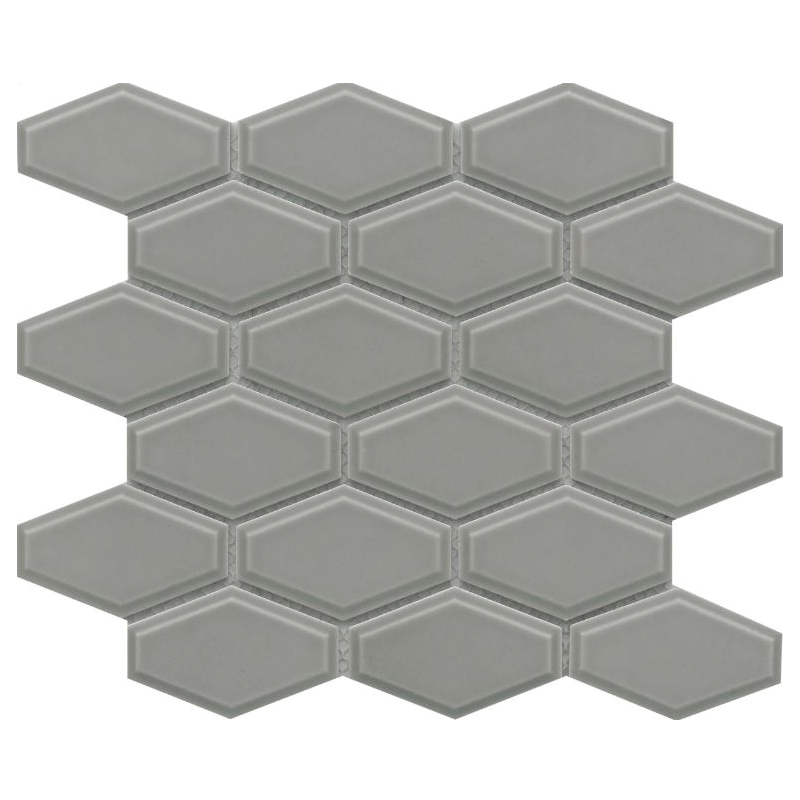 Reward Series F27REWADO1011MHW Porcelain Mosaic Tile, 11 in L Tile, 10 in W Tile, Pressed Edge, Dove