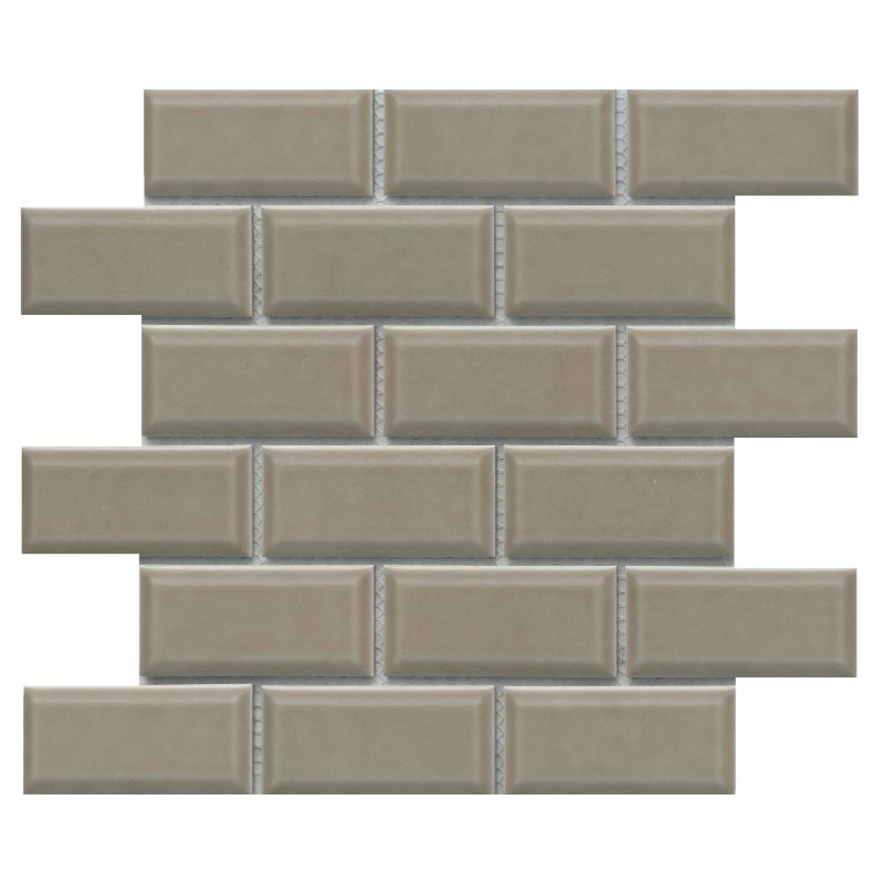 Reward Series F27REWATA1112MBV Porcelain Mosaic Tile, 12 in L Tile, 11 in W Tile, Pressed Edge, Bevel Pattern
