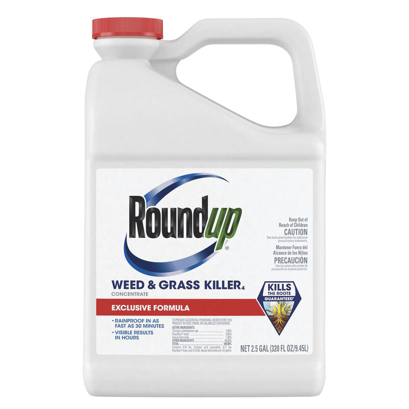 5378701 Concentrate Weed and Grass Killer, Liquid, Brown, 2.5 gal
