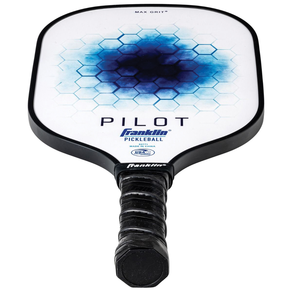 Pilot Series 52771 Pickle Ball Paddle, Fiberglass/Polypropylene, Blue/White