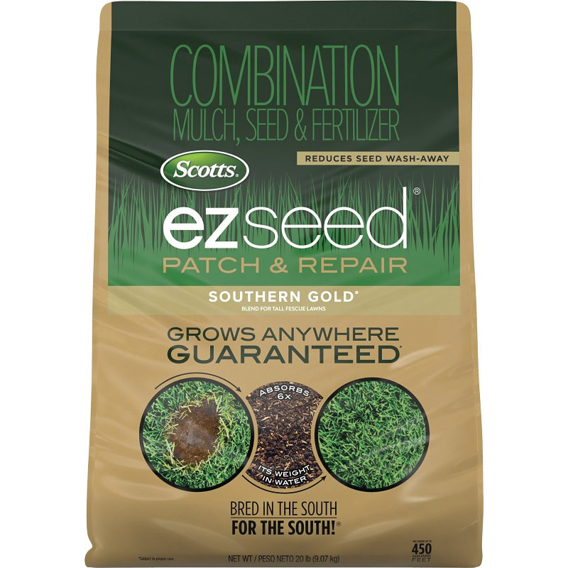 EZ Seed 18416 Southern Gold Grass Seed and Fertilizer, 20 lb
