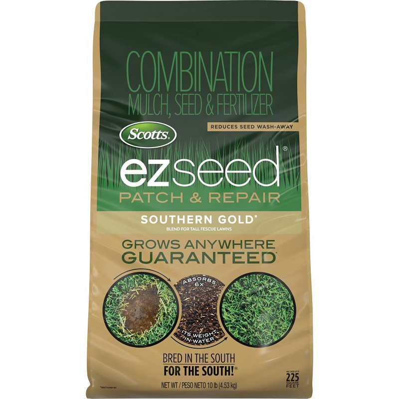 EZ Seed 18414 Southern Gold Grass Seed and Fertilizer, 10 lb