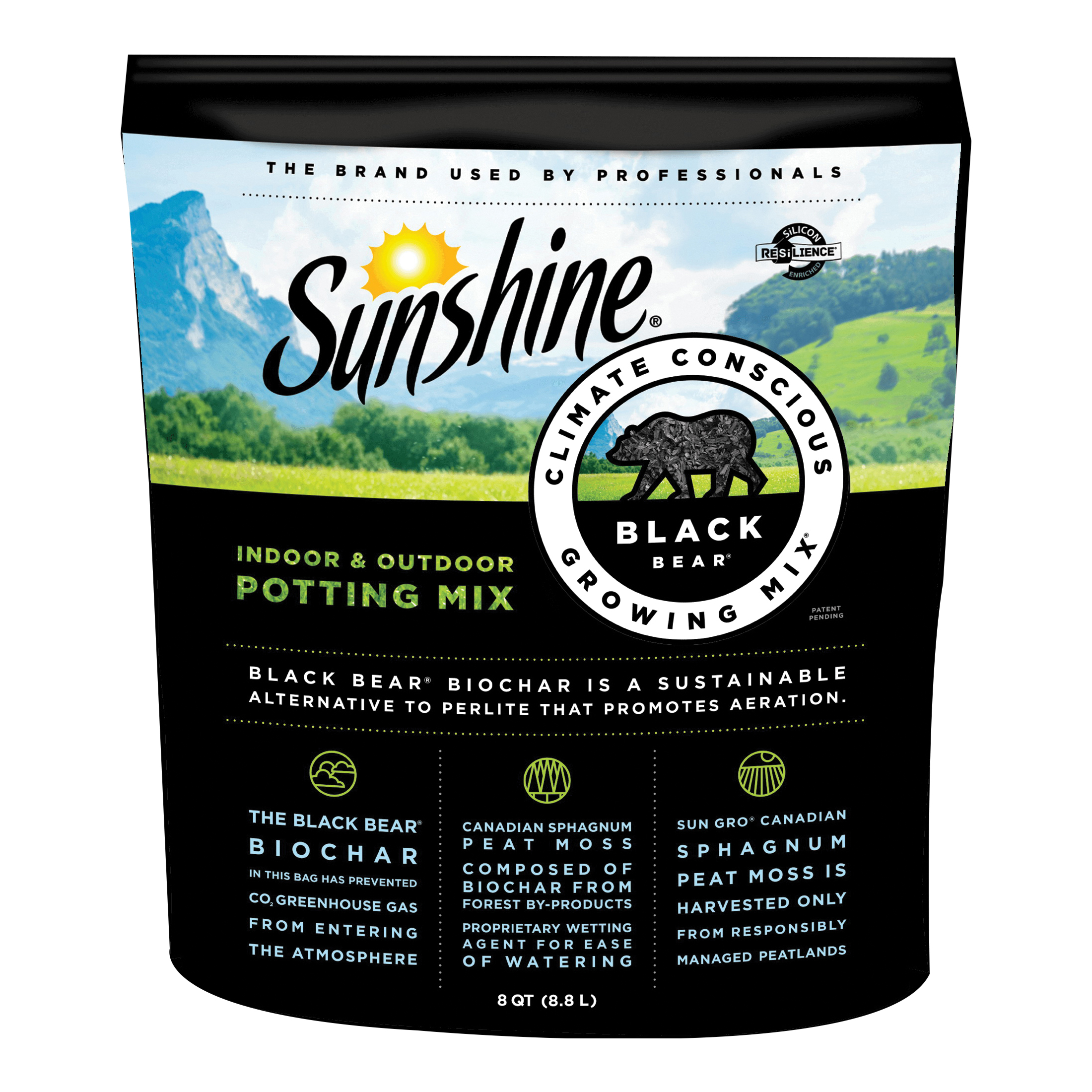 Black Bear Series 132115.Q08P Potting Mix, 8 qt