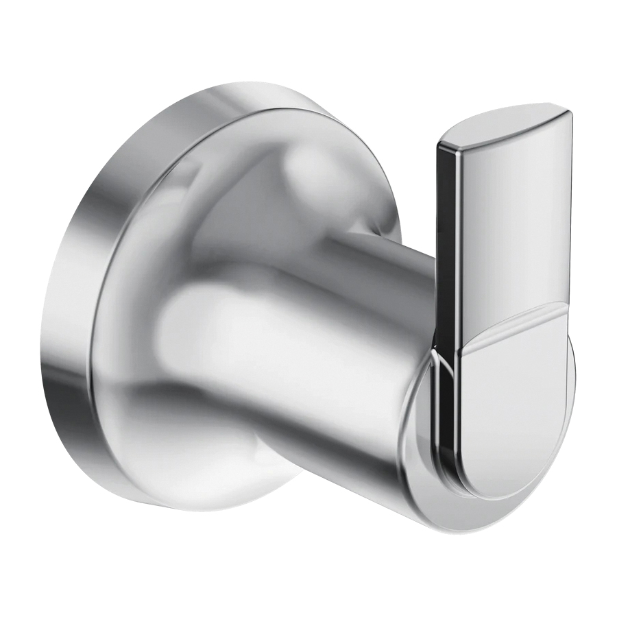 Zyla Series Y1603CH Robe Hook, Zinc, Chrome, Wall
