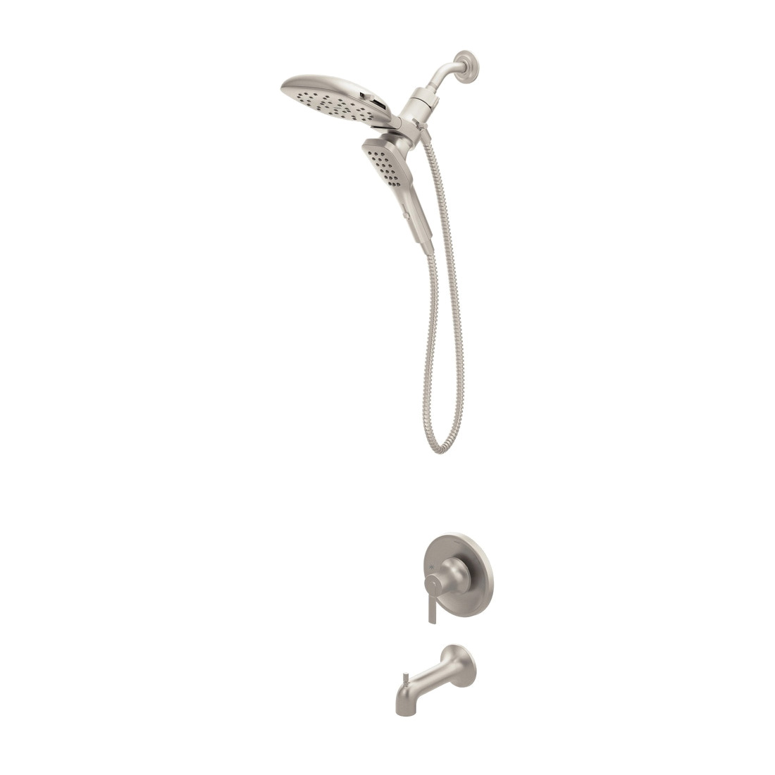 Zyla 82140 Series 82140SRN Tub/Shower Faucet, Standard with Handshower Showerhead, 1.75 gpm Showerhead, 1-Handle