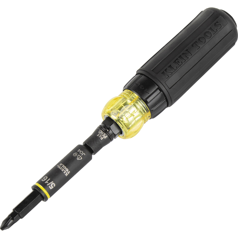 KNECT 32500HDRT 11-in-1 Screwdriver/Nut Driver, Phillips, Slotted, Square, Torx Drive, 8 in OAL