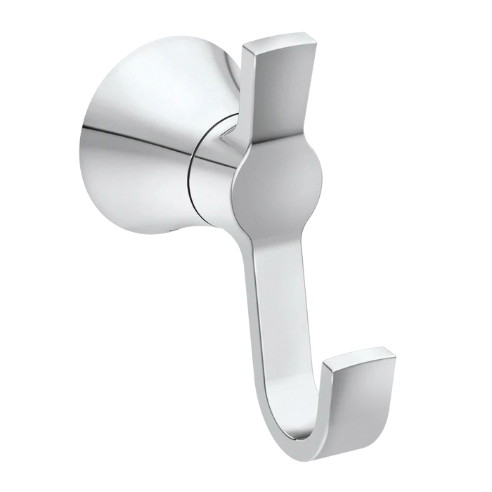 Mikah Series Y0703CH Robe Hook, Zinc, Chrome, Wall