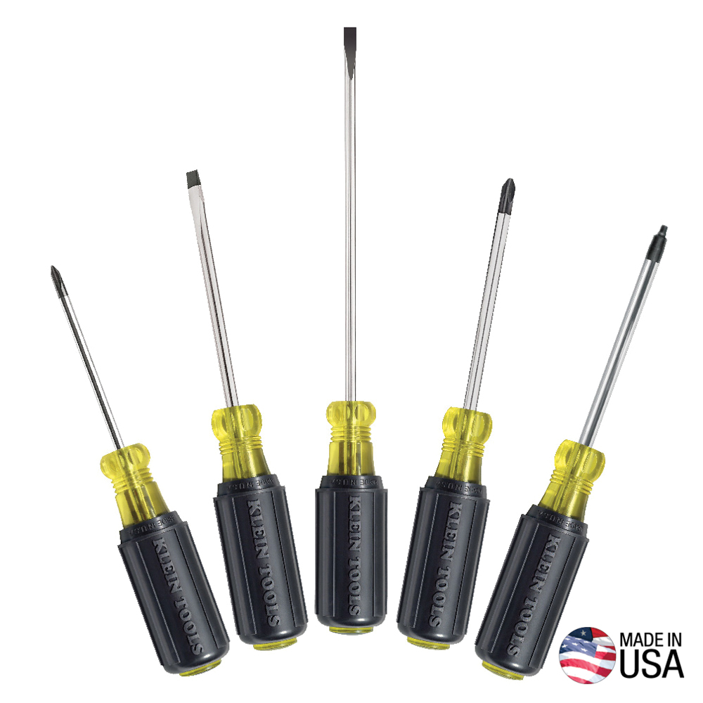 85445 Screwdriver Set, 5-Piece, Steel, Chrome