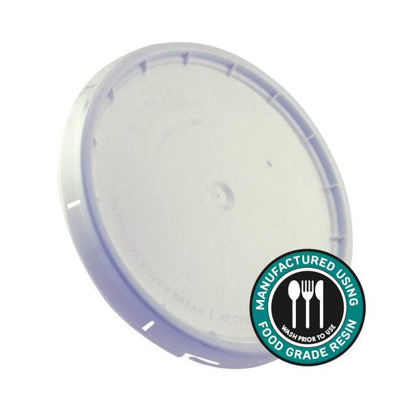 1044600 Bucket Lid, HDPE, White