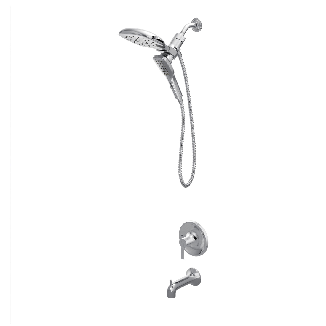 Zyla 82140 Series 82140 Tub/Shower Faucet, Standard with Handshower Showerhead, 1.75 gpm Showerhead, 1-Handle
