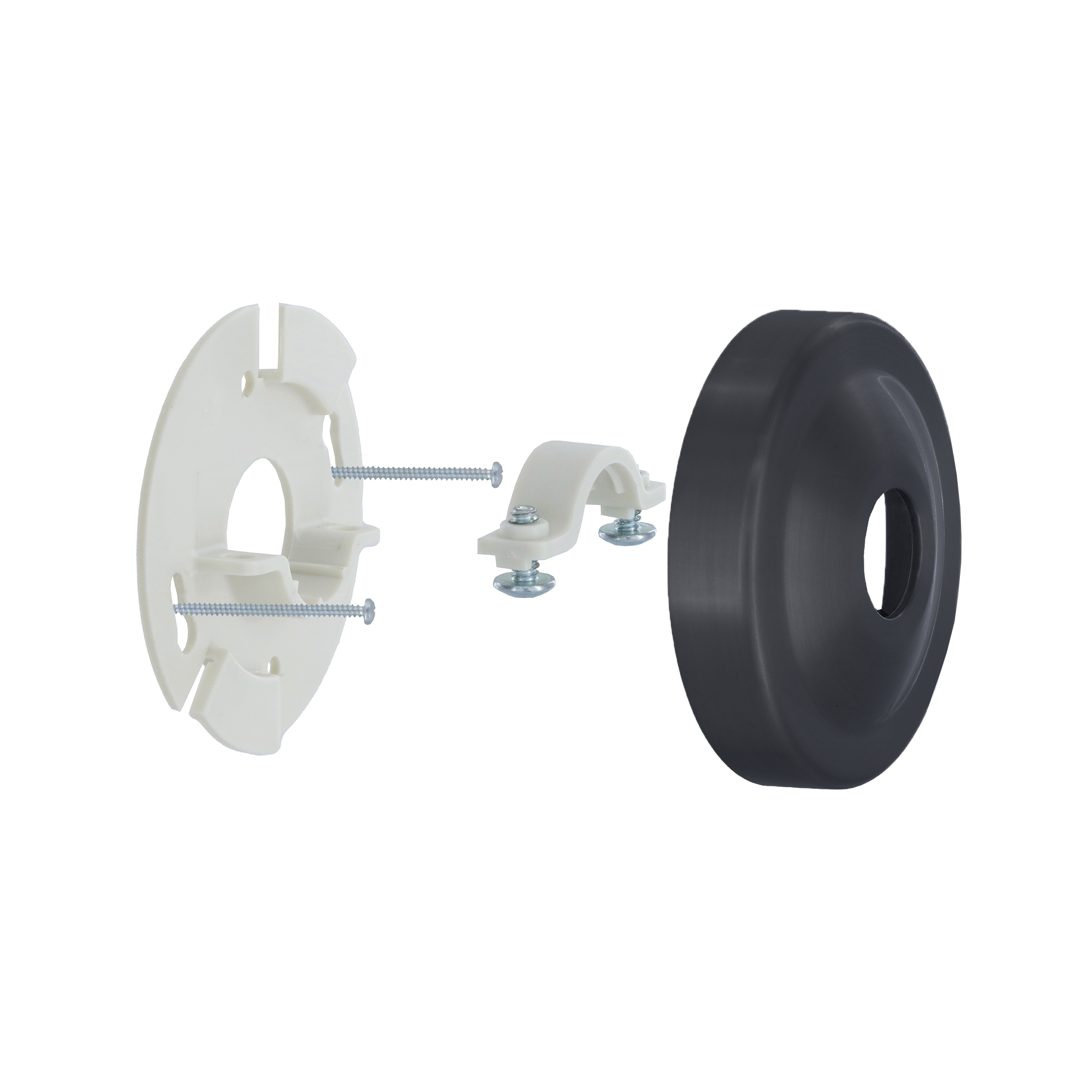 12009 Shower Arm Bracket Stabilizer, Plastic, Matte Black