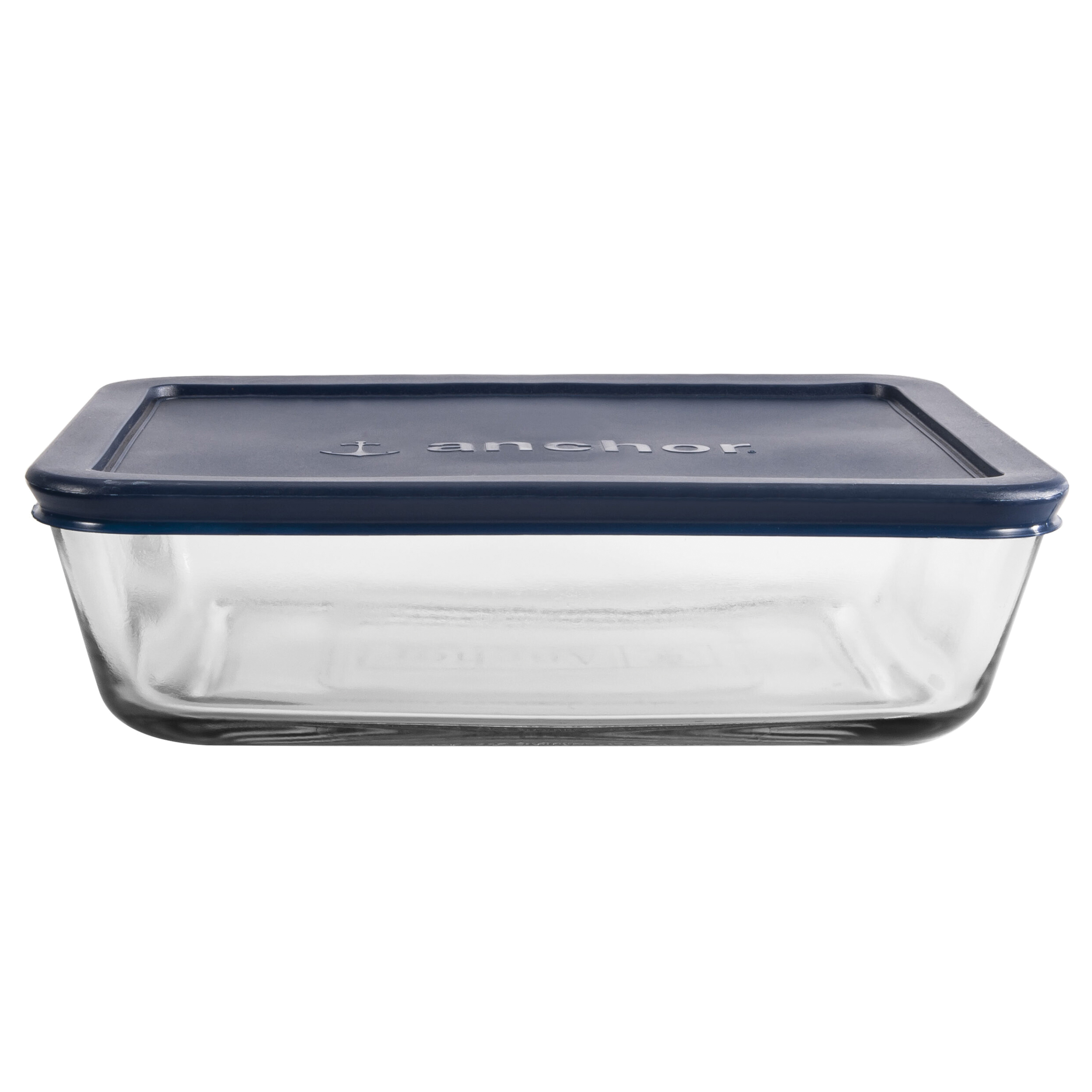 85913L20 Kitchen Food Storage with Lid, 6 Cup, Glass, Clear, 8-1/4 in Dia, 2.4 in H