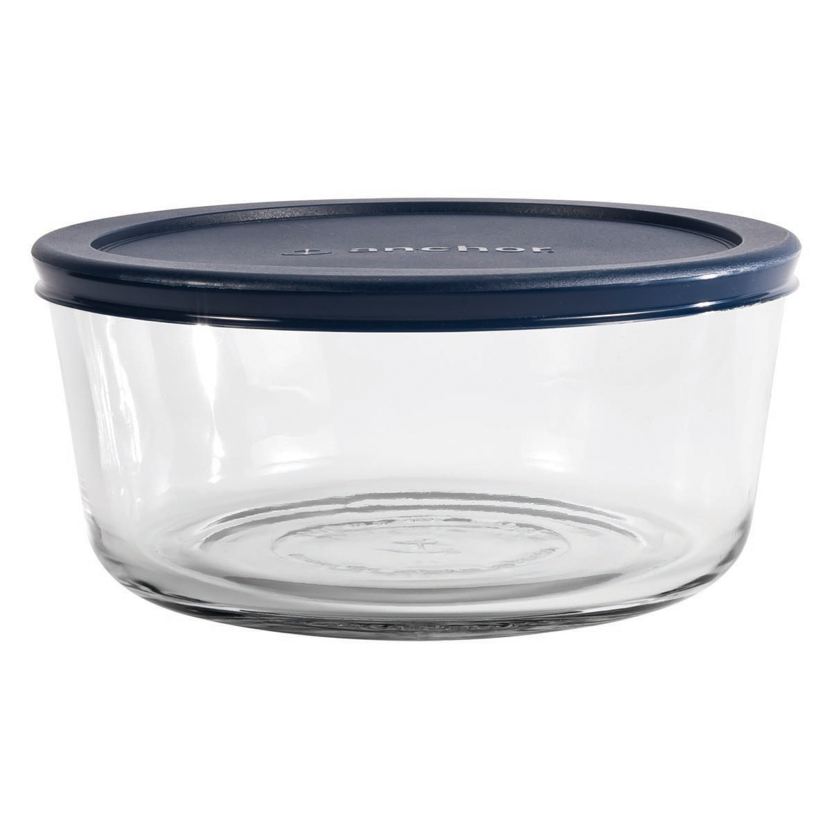85908L20 Kitchen Food Storage with Lid, 7 Cup, Glass, Clear, 7.4 in Dia, 3.4 in H