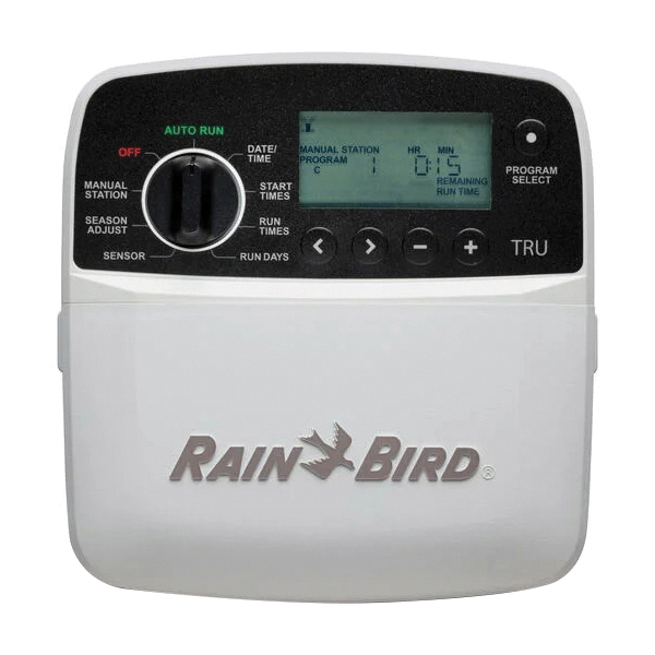 TRU Series TRU6I Indoor Irrigation Controller, 6-Station, 3-Program, 12 Start Times per Program, Wall