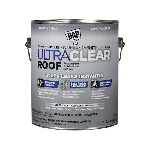 7079818397 Rubberized Sealant, Crystal Clear, Liquid, 1 gal