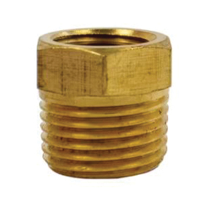 75110 Pressure Washer Reducer, 3/8 x 1/4 in Connection, MNPT x FNPT, Brass