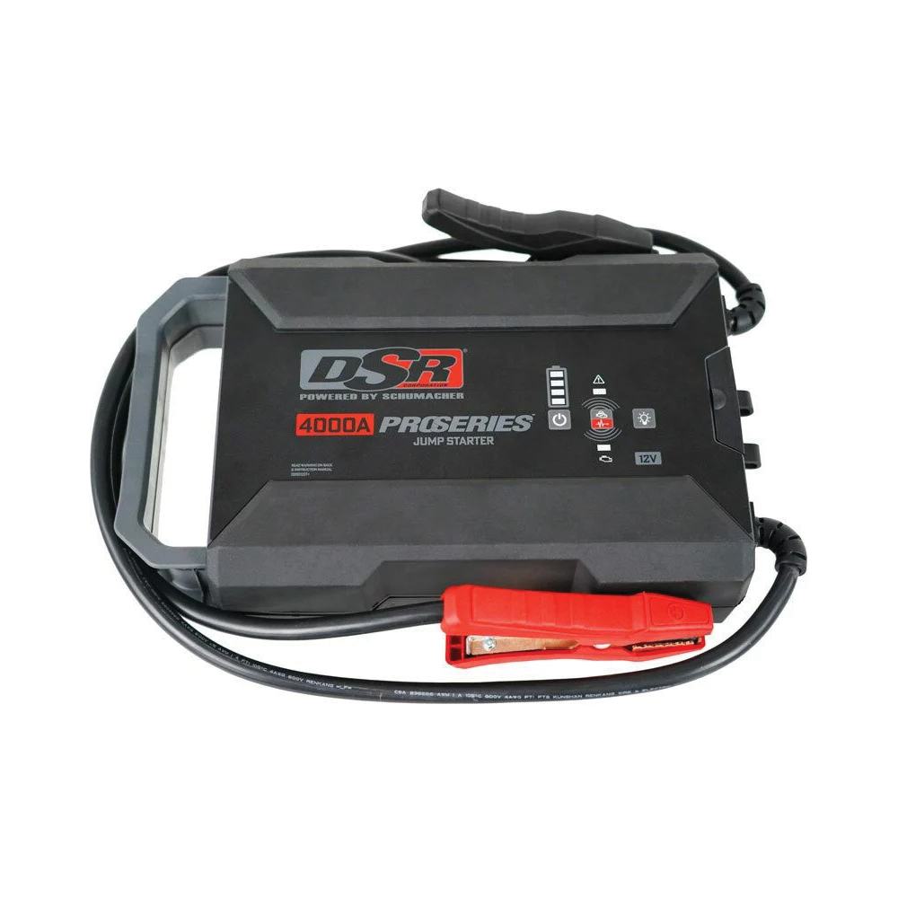 DSR164 Portable Jump Starter, 12 V, 4000 A, Lithium-Ion Battery