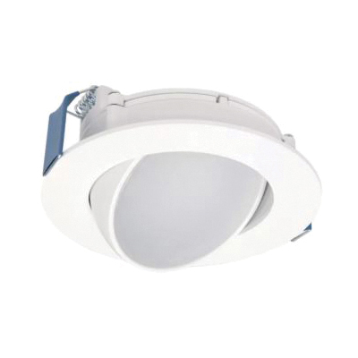 HLA4 Series HLA406VWFL9FS1EMW Downlight, 10.15 W, 120 V, LED Lamp, White, Matte