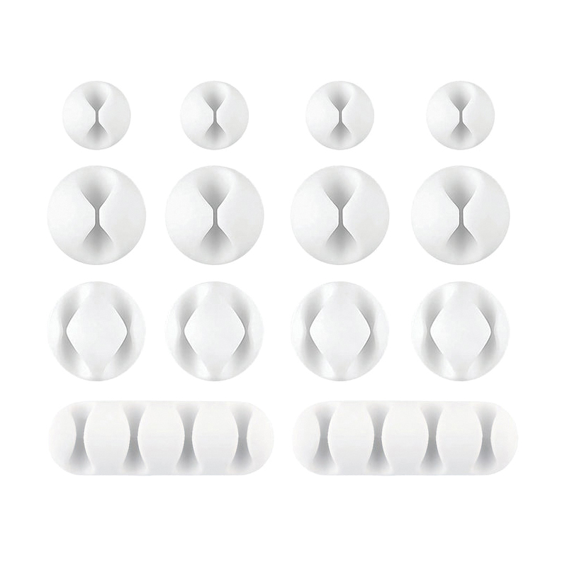 514-CLIPS-WH Assorted Cable Clip, White