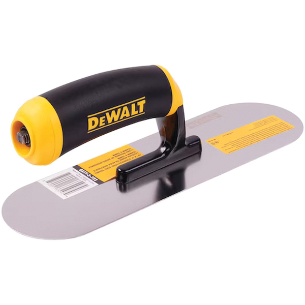 DXTT-3-723 Pool Trowel, 10 in L Blade, Stainless Steel Blade, Ergonomic, Soft Grip Handle, Plastic Handle