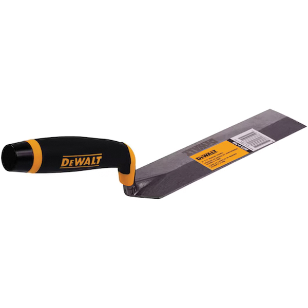 DXTT-3-758 Margin Trowel, 8 in L Blade, 2 in W Blade, Carbon Steel Blade, Soft Grip Handle, Plastic Handle