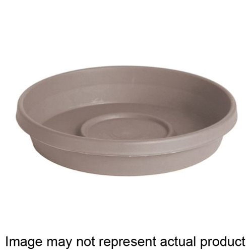 STT0682 Terra Saucer, 6 in Dia, Round, Plastic, Vanilla Bean