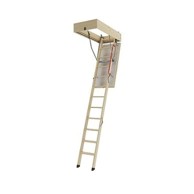 LTK Energy Series LTK2554 Super-Thermo Insulated Attic Ladder, 7 ft 11-1/2 in to 10 ft 1 in H Ceiling, 375 lb