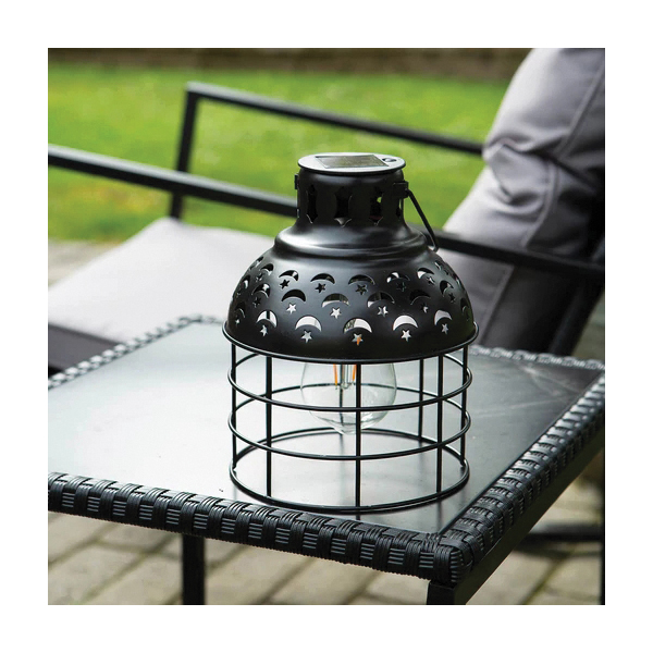 Echo Valley Edi-Sol 2532B Celestial Pendant Light, Ni-MH Battery, AAA Battery, LED Lamp, Black, Battery Included: Yes - 3