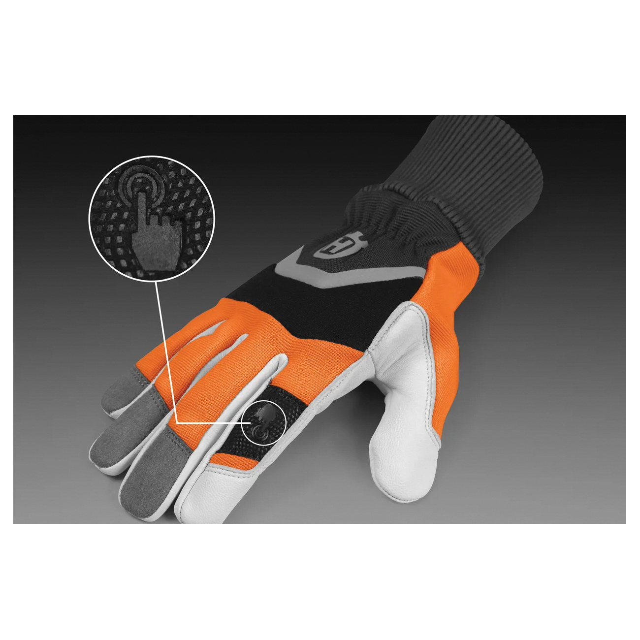 Protective Gloves, Husqvarna, XL, Soft Knit Cuff - 3