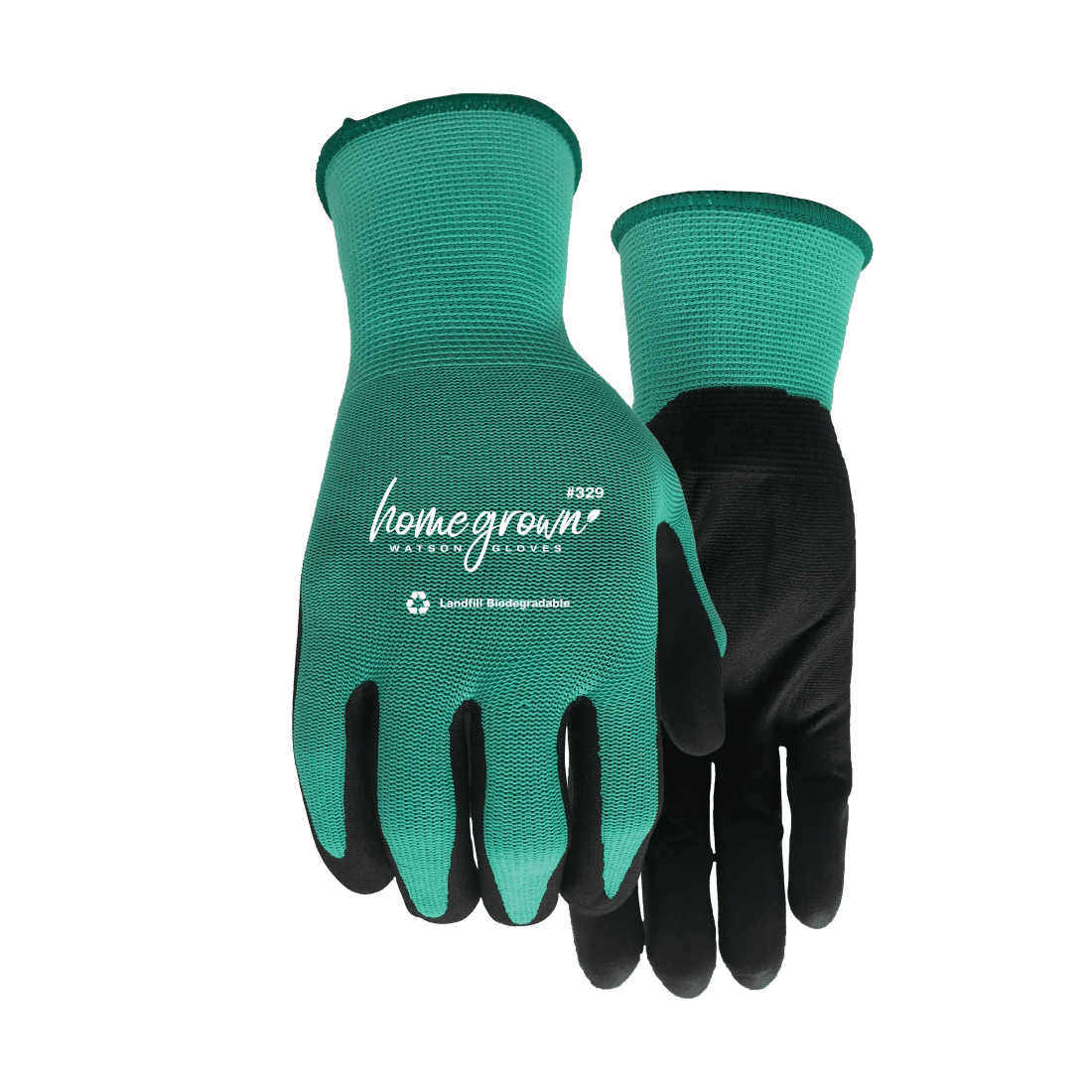 Jade Series 329-L Gardening Gloves, L, Nylon, Green