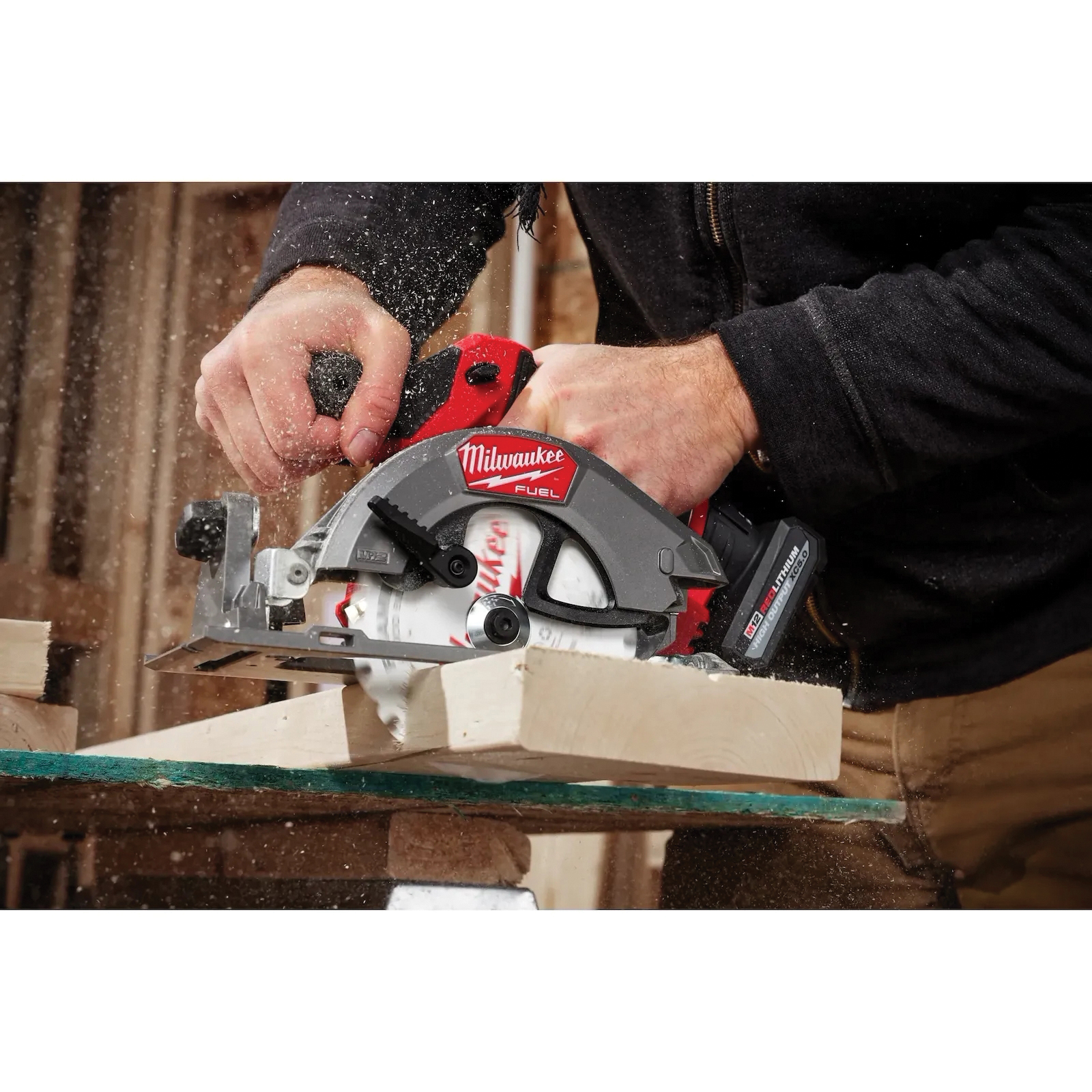Circular Saw, Milwaukee, M12 FUEL, Tool Only, 12 V, 5 Ah, 5-3/8 in Dia Blade, 190 Cutting Capacity, 10 mm Arbor - 2
