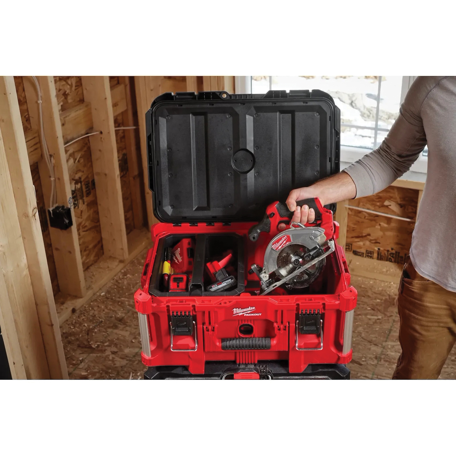 Circular Saw, Milwaukee, M12 FUEL, Tool Only, 12 V, 5 Ah, 5-3/8 in Dia Blade, 190 Cutting Capacity, 10 mm Arbor - 4