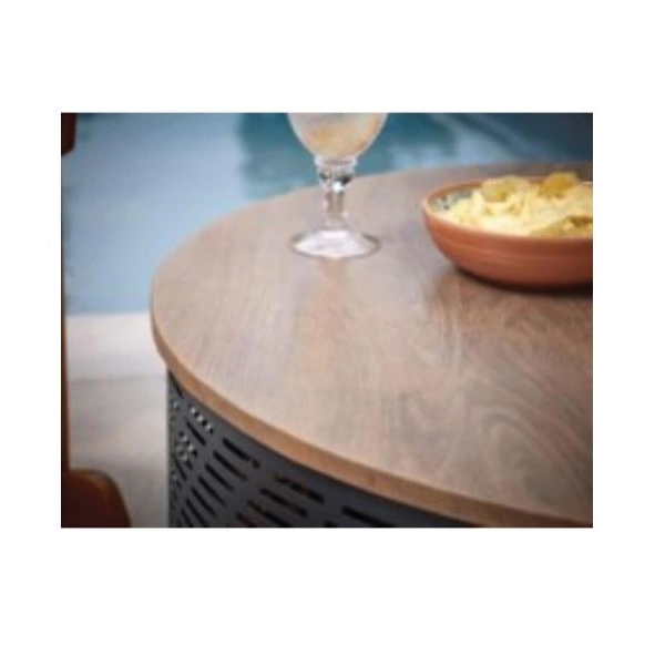 Wood Fire Pit, Living Accents, 35 in Dia, 17 in H, Round, Steel - 4