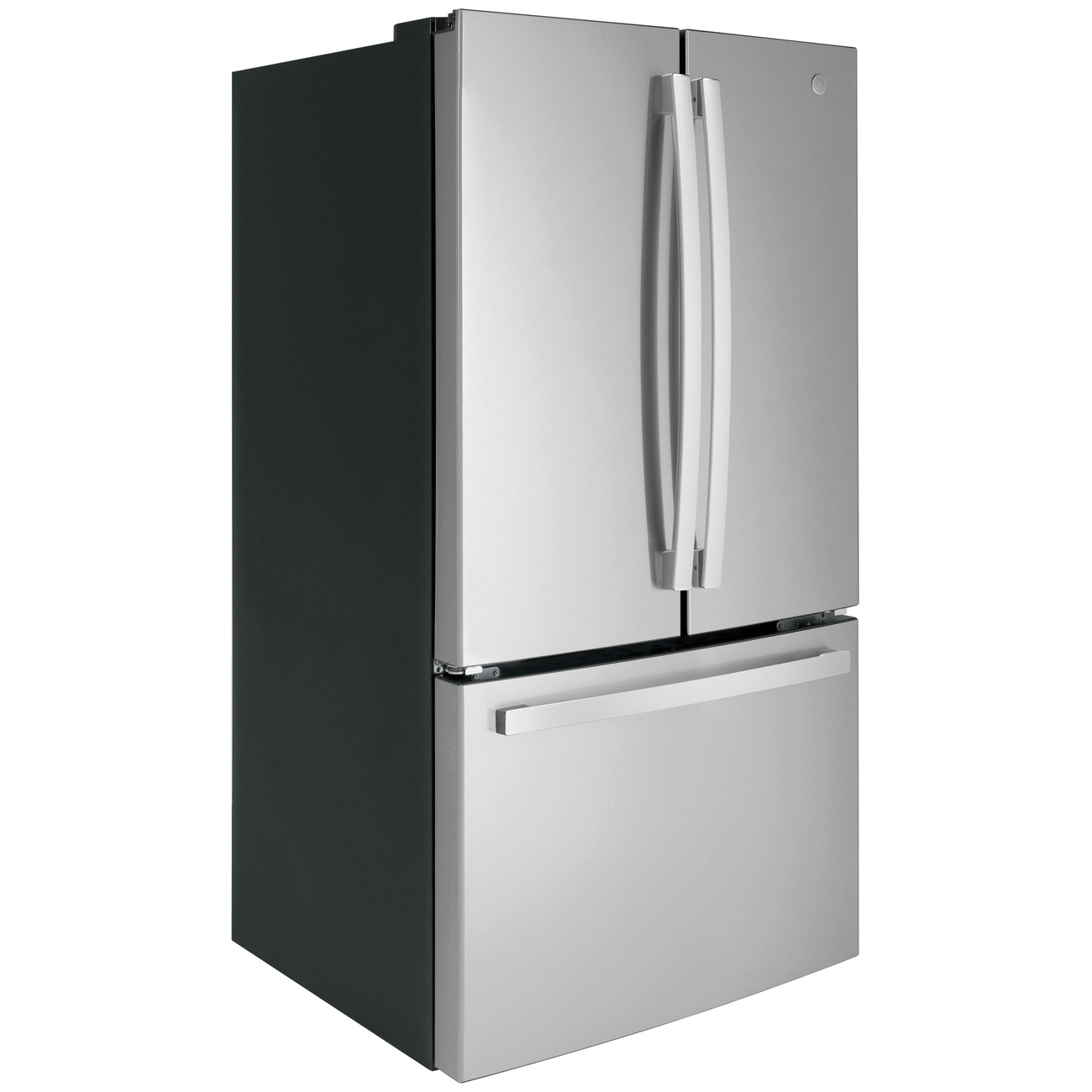 GE GNE27JYMFS French Door Refrigerator, 27 cu-ft Overall, 18.82 cu-ft Refrigerator, 8.17 cu-ft Freezer, 3-Door - 4