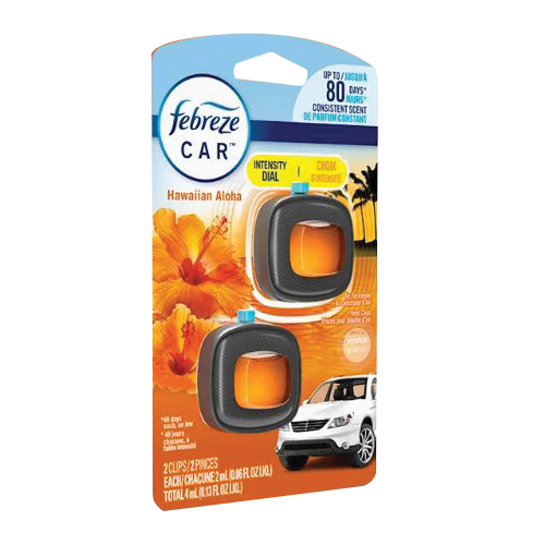80373058 Car Air Freshener, 0.06 oz, Liquid, Hawaiian Aloha