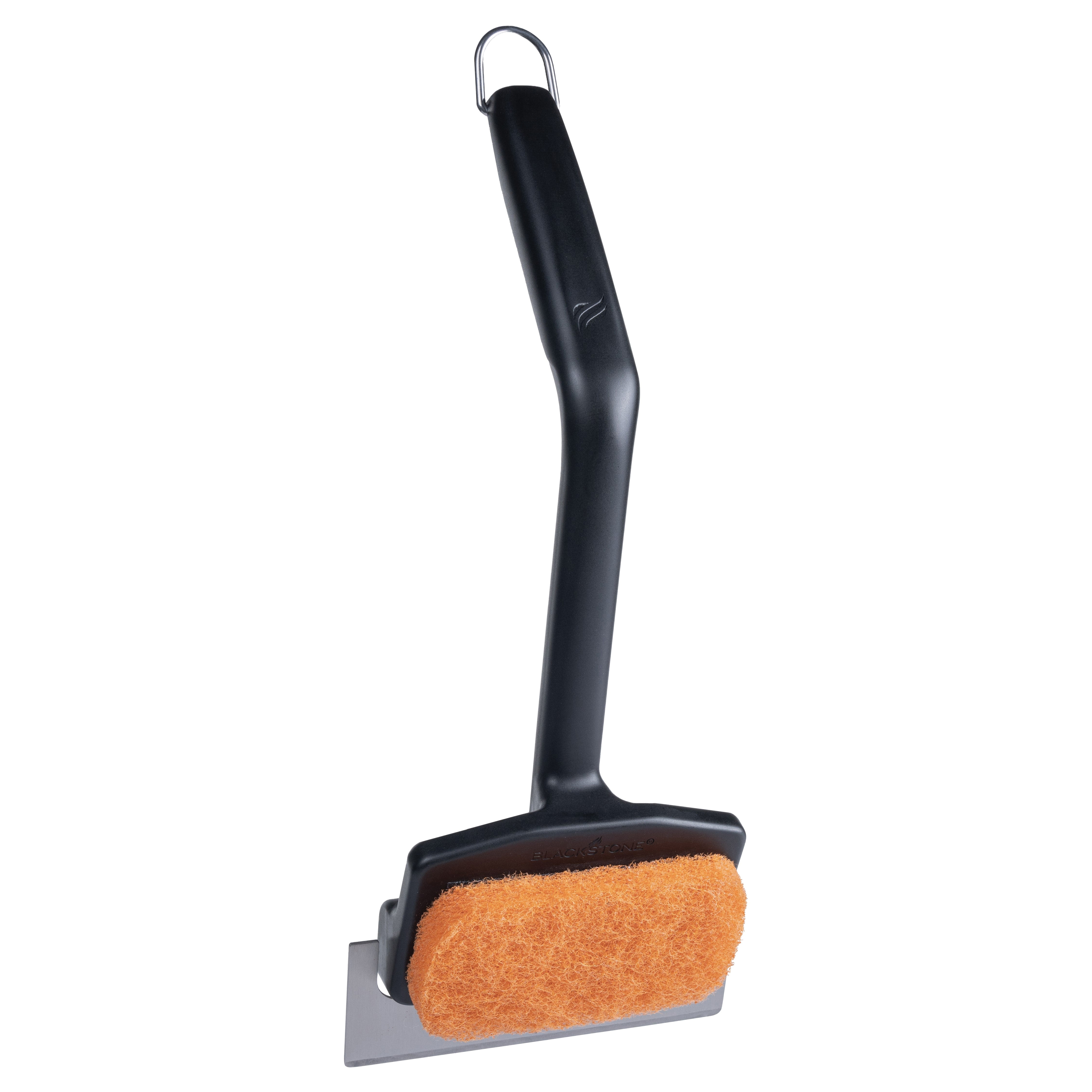 5628 Heavy-Duty Scraper with Scrub Pad, Stainless Steel, Plastic Handle, 16 in OAL