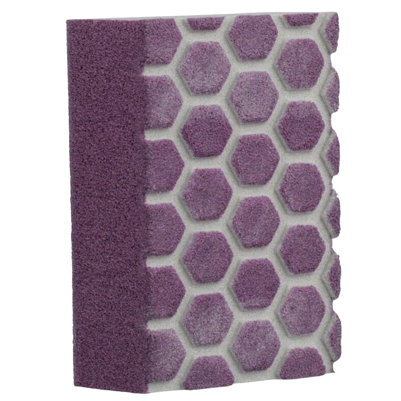 DCDA220-PGP-2T 3-in-1 Sanding Sponge, 2-1/2 in L, 4-1/2 in W, 220 Grit, Fine