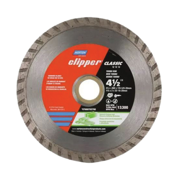 Clipper Classic 07660702790 General-Purpose Dry Turbo Rim Portable Blade, 4-1/2 in W, Diamond