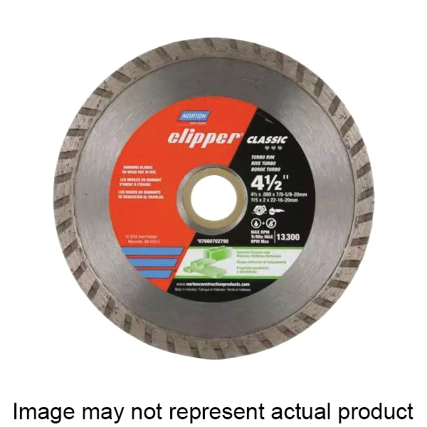 Clipper Classic 07660702792 General-Purpose Dry Turbo Rim Portable Blade, 4 in W, Diamond