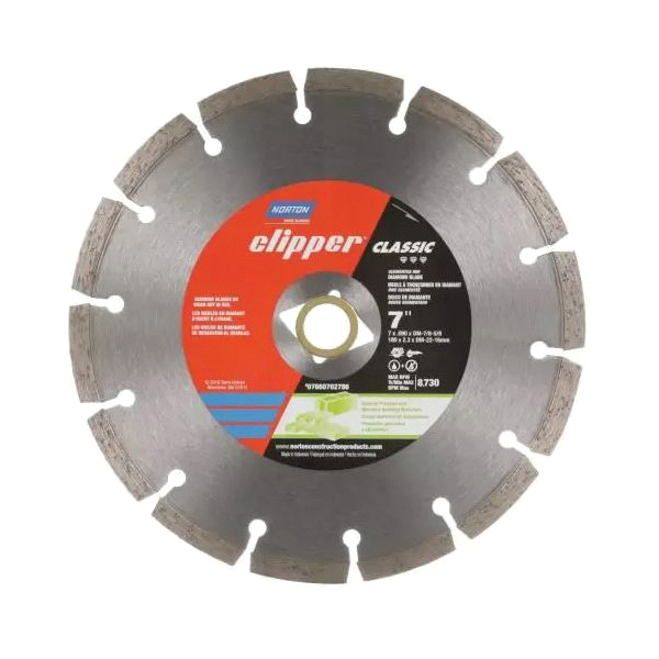 Clipper Classic 07660702786 General-Purpose Dry Segmented Portable Blade, 1.376 in L, 7 in W, Diamond