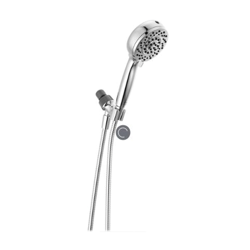 75719 Hand Shower with Cleaning Spray, 1/2 in Connection, 1.75 gpm, 6-Spray Function, Metal, Chrome, 72 in L Hose