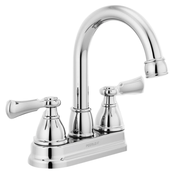 Elmhurst Series P2665LF Centerset Bathroom Faucet, 1 gpm, 2-Handle, 3-Faucet Hole, Zinc, Chrome