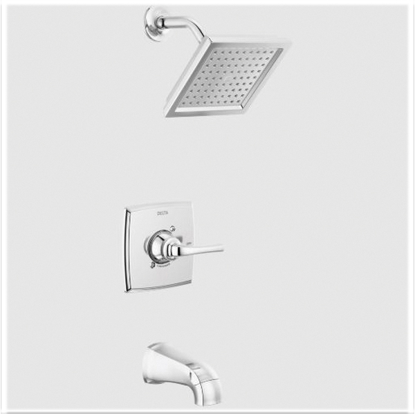Monitor 14, Geist Series 144864 Tub and Shower Faucet, Single Function Showerhead, 1.75 gpm Showerhead, 6 gpm Tub
