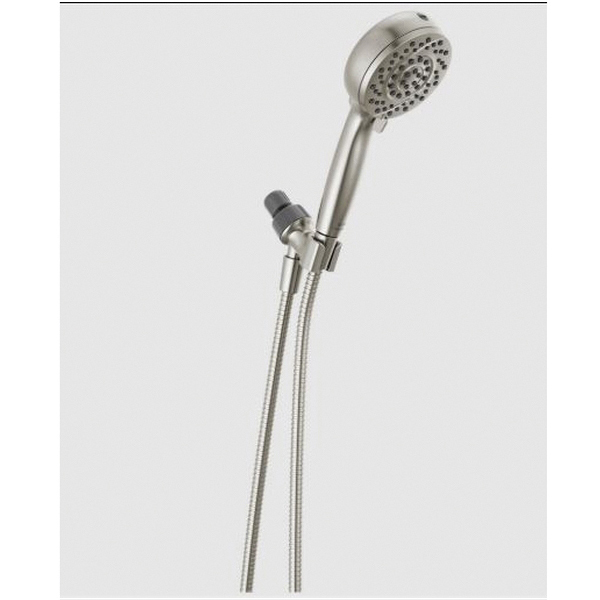 75719SN Hand Shower with Cleaning Spray, 1/2 in Connection, 1.75 gpm, 6-Spray Function, Metal, 72 in L Hose