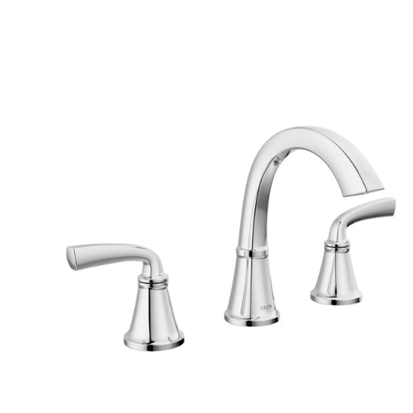 Geist Series 35864LF Widespread Bathroom Faucet, 1.2 gpm, 2-Handle, 3-Faucet Hole, Metal, Chrome
