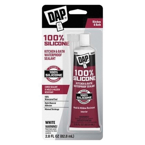 7079800950 Bath and Plumbing Sealant, White, 24 hr Curing, -35 to 140 deg F, 2.8 fl-oz Tube