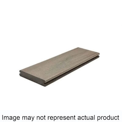Signature Series OC010620NG01 Grooved Edge Deck Board, 20 ft L, 6 in W, 1 in T, Composite, Ocracoke